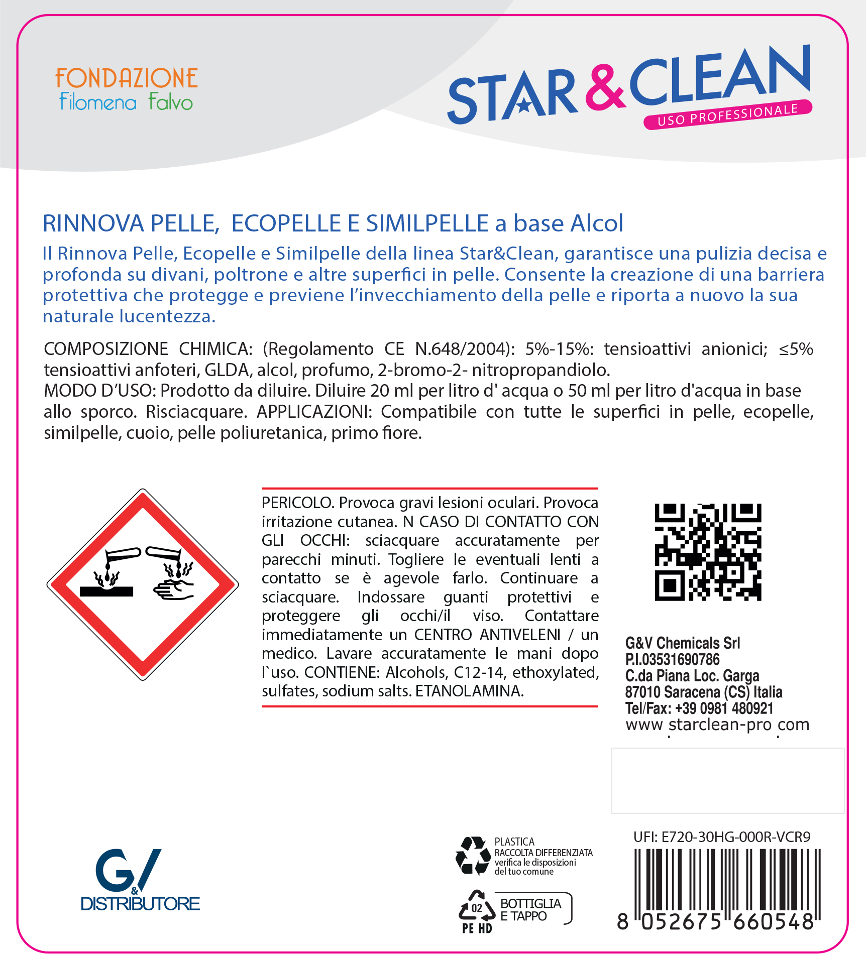 STAR CLEAN 713 - RINNOVA PELLE, ECOPELLE E SIMILPELLE